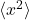 \langle x^2\rangle