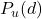 P_u(d)