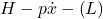 H-p\dot{x}-\mathcal(L)